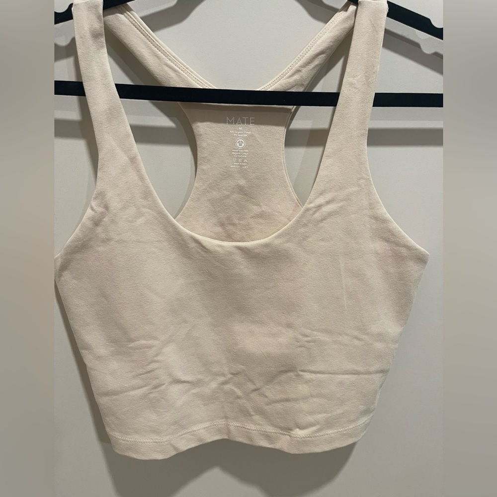 Mate, New Organic Stretch Racer Tank. Medium. New w/no tag.